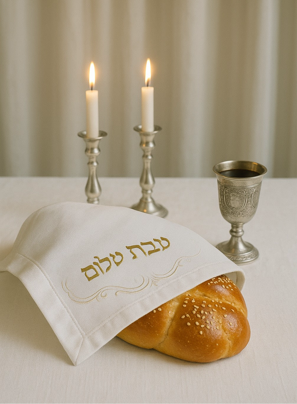צביעה לפי מספרים - שולחן שבת