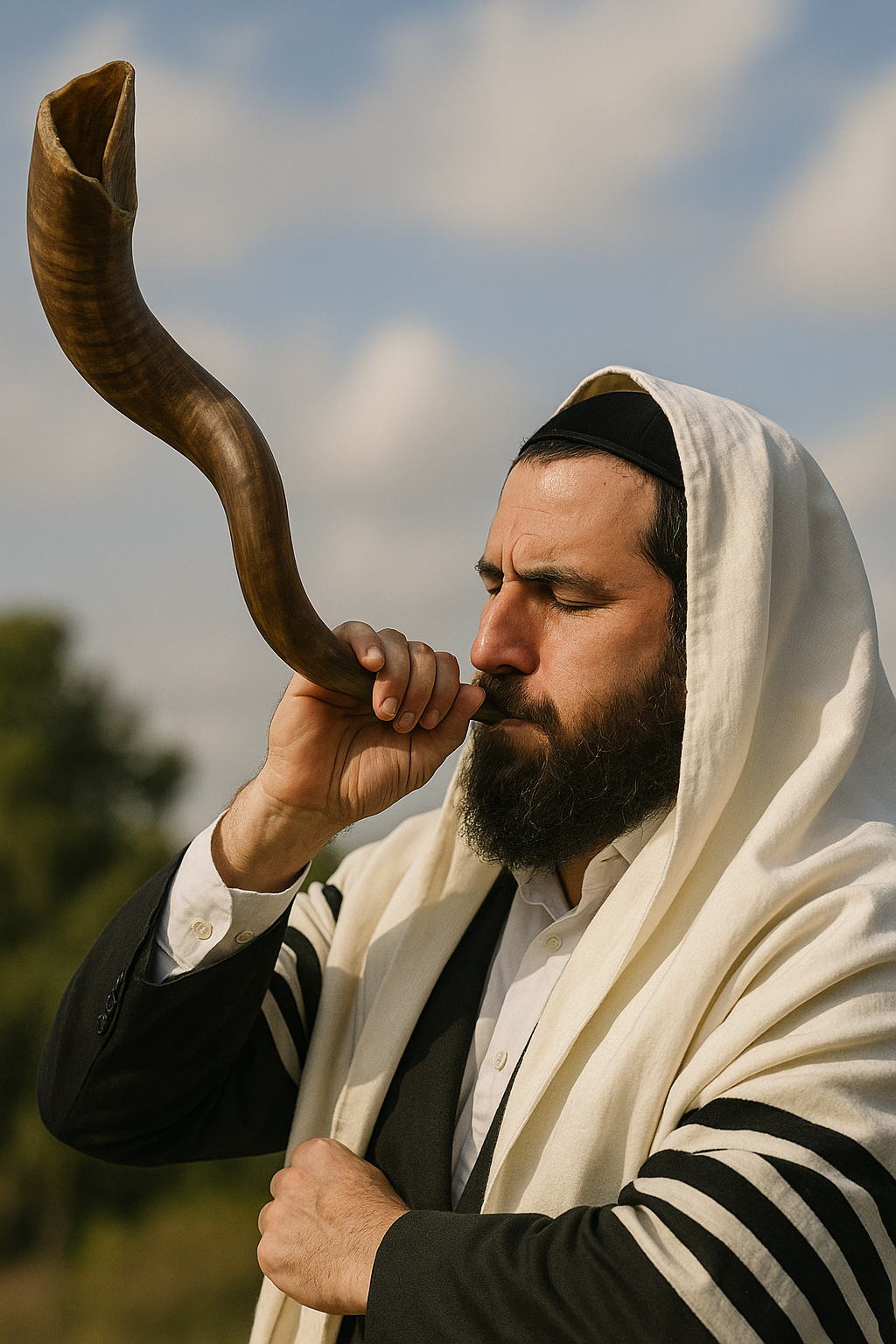 צביעה לפי מספרים - תקיעת שופר